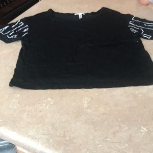 Cropped pink light weight tee